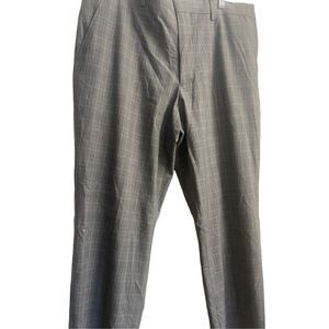JF J. Ferrar Men's 360° Stretch Slim Mid Rise Flat Front Suit Gray Pants Sz 36/3